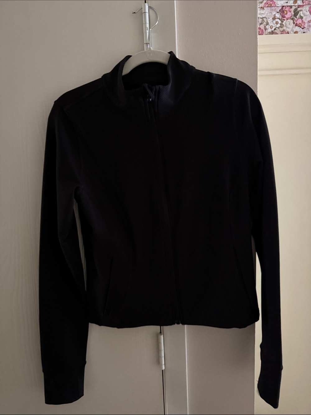 Women’s Black Full-Zip Utility Jacket